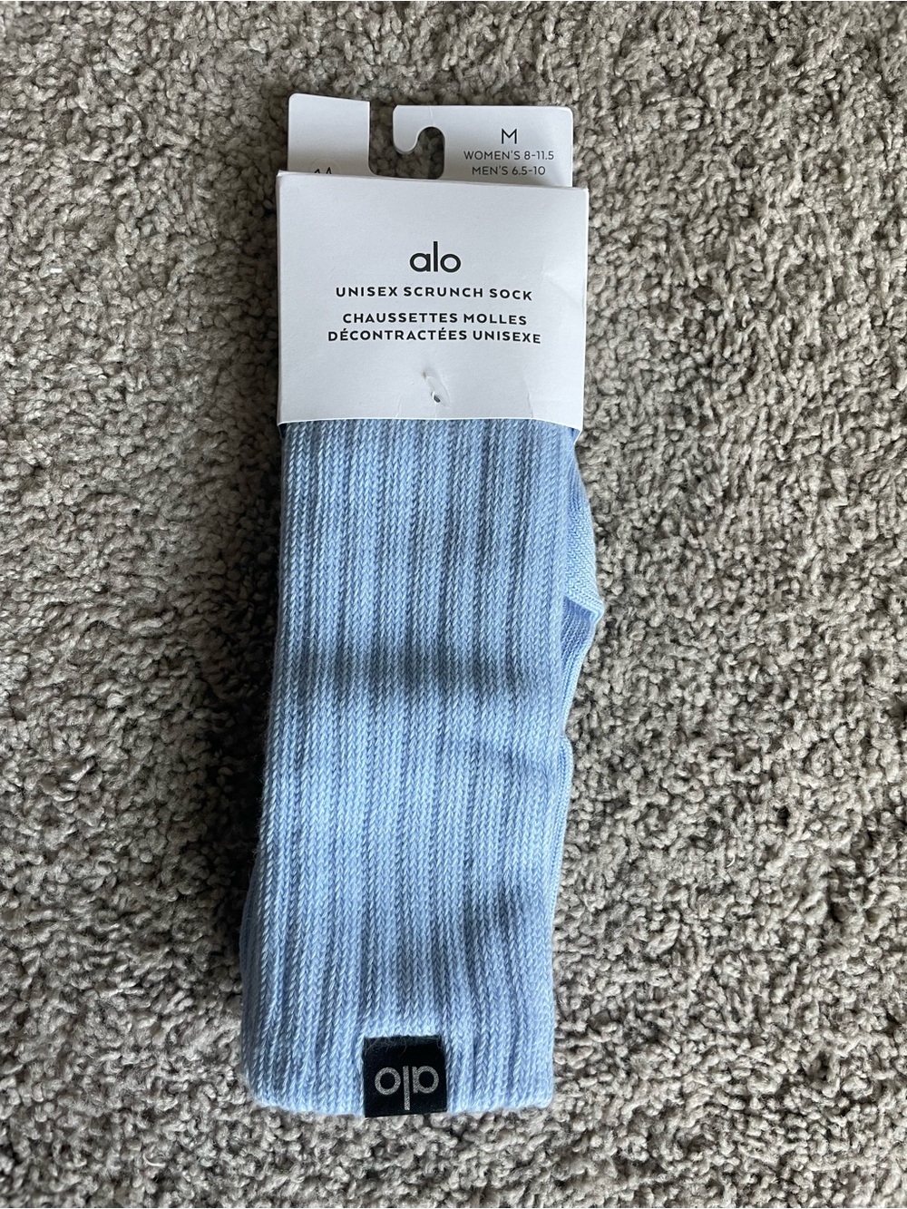 ALO Yoga Unisex Scrunch Sock - Light Blue